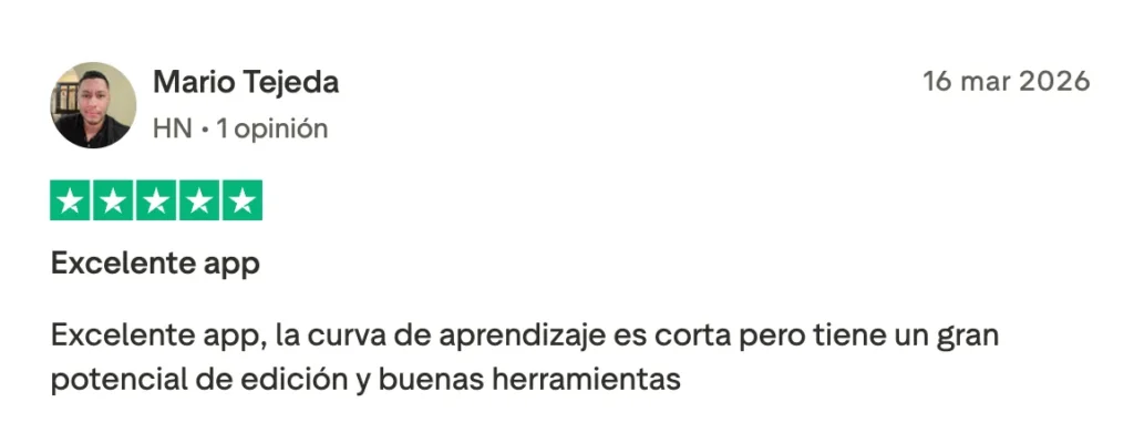 Opinión 4 sobre Luminar Neo en Trustpilot