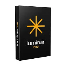 Caja del software de edición fotográfica Luminar Neo de Skylum.