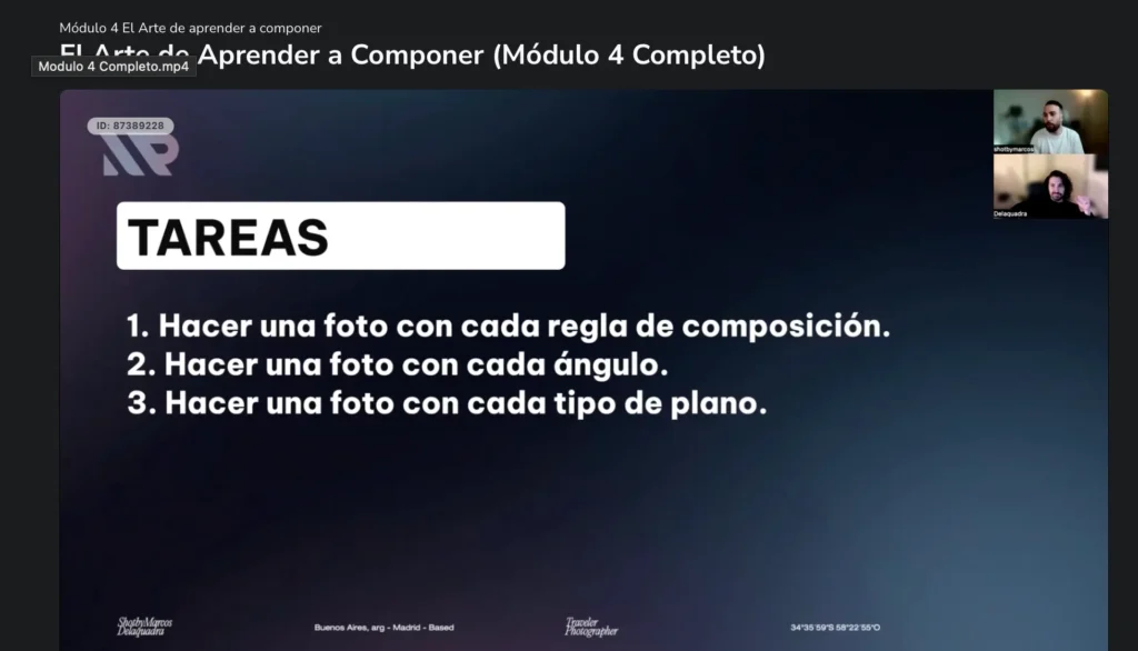 Tareas prácticas módulo MasterPhoto Academy.