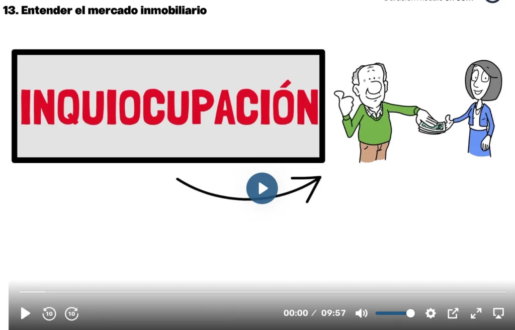 Clase sobre cómo entender el mercado inmobiliario antes de invertir, módulo 2 del curso.